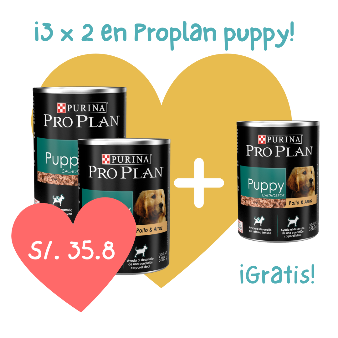 3 x 2 Proplan Cachorro 369 gr pollo y arroz