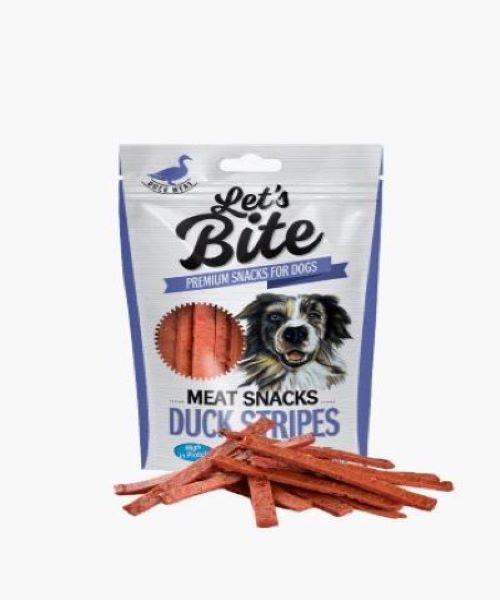 Brit LET'S BITE MEAT SNACKS DUCK STRIPES