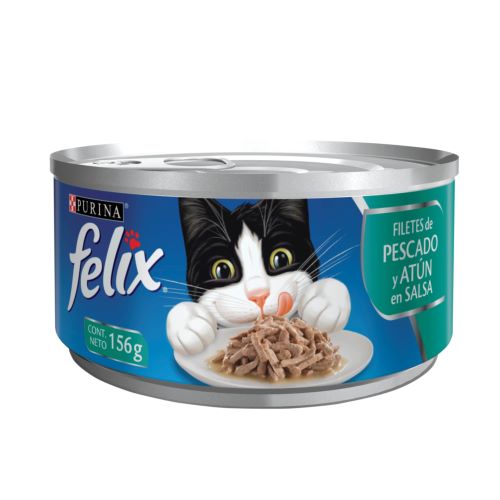 Felix de pescado y atún en salsa