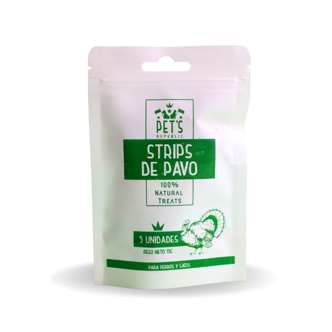 Pet´s Republic Strips de Pavo snacks y premios 5 unidades