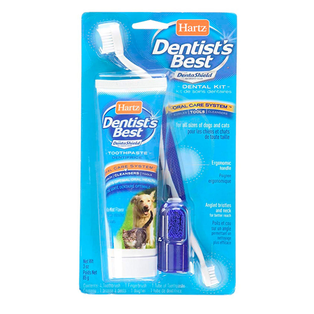 Total oral care dental kit for dogs and cats