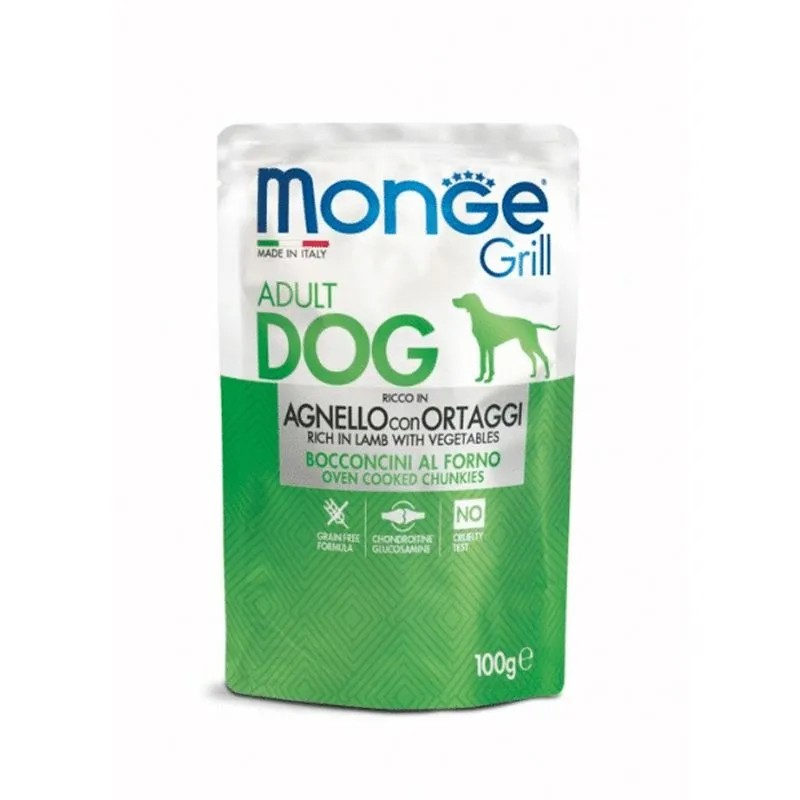 Monge ADULTO GRILL CORDERO Y VEGETALES 100 GR