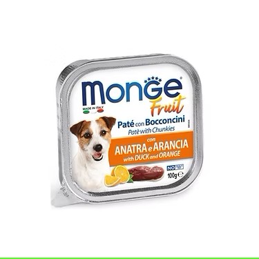 Monge Fruit Pato y Naranja 100 gr