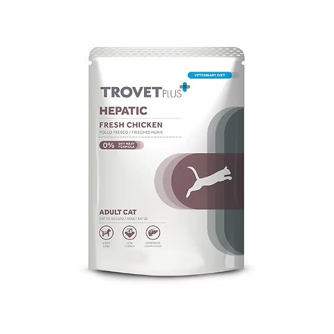Trovet Plus Hepatic Fresh Chicken Feline Pouch 85 gr