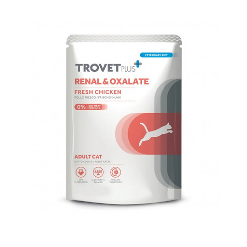 Trovet Plus Renal & Oxalate Fresh Chicken Feline Pouch 85 gr