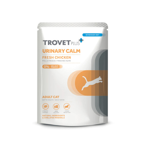 Trovet Plus Urinary Calm Fresh Chicken Feline Pouch 85 gr